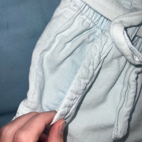 NWT: Pact Organic Light Wash Chambray Denim Chambray Paper Bag Short - M - Picture 2 of 4